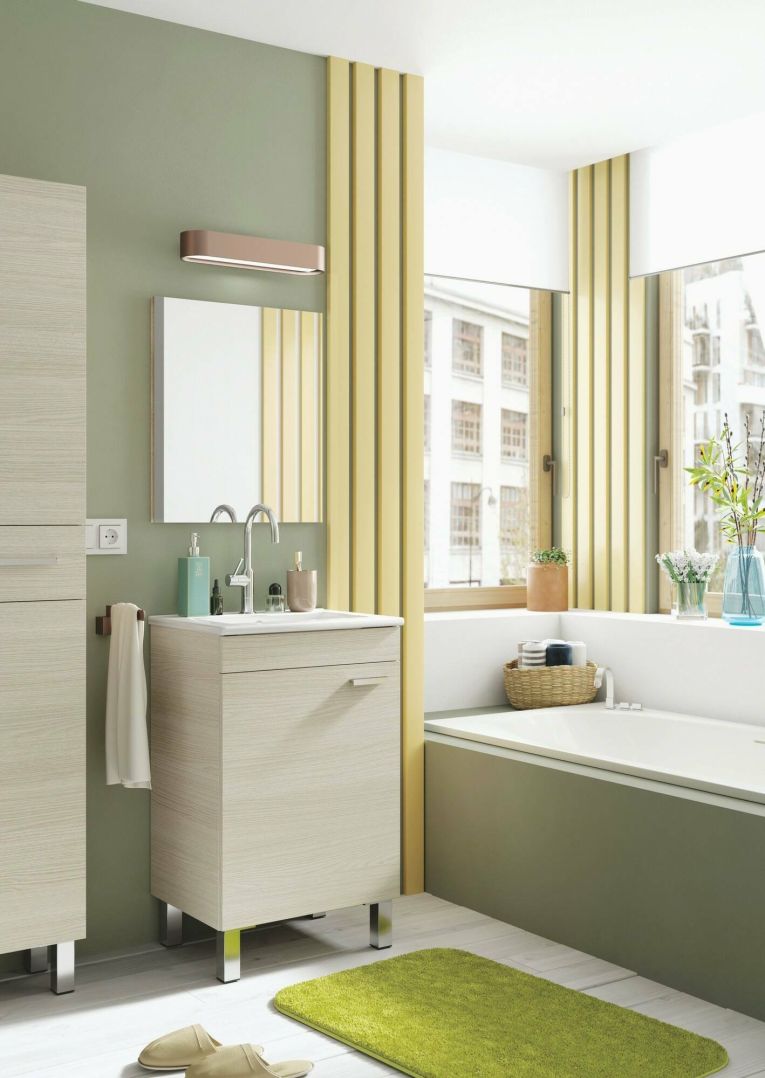 Mobile sottolavabo 1 anta 50x38x80h cm rovere - Iselle