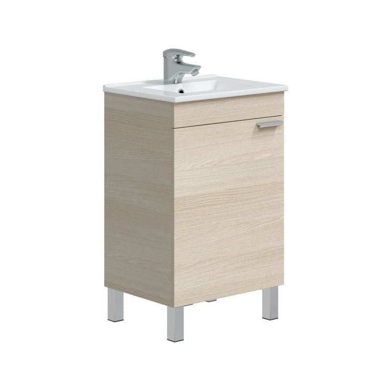 Mobile sottolavabo 1 anta 50x38x80h cm rovere - Iselle