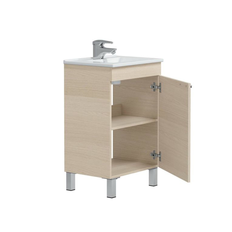 Mobile sottolavabo 1 anta 50x38x80h cm rovere - Iselle