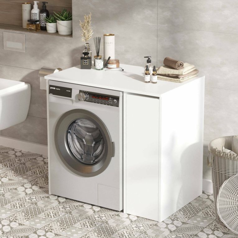 Mobile sottolavabo 1 anta 93x60x88h cm bianco - emile