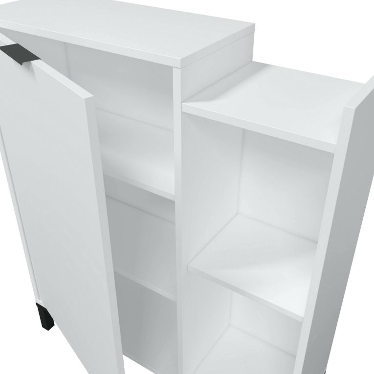 Mobile sottolavabo con specchio 77x24x91h cm bianco - Argusto