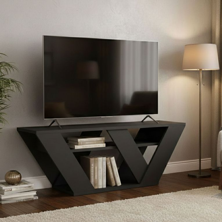 Mobile TV antracite 110x30x40h cm in legno - Amazzonite