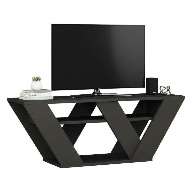 Mobile TV antracite 110x30x40h cm in legno - Amazzonite