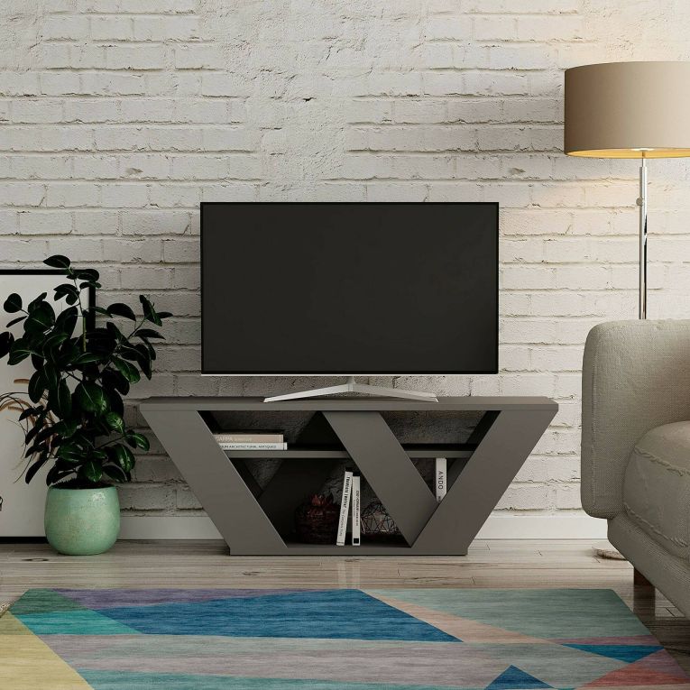 Mobile TV antracite 110x30x40h cm in legno - Amazzonite