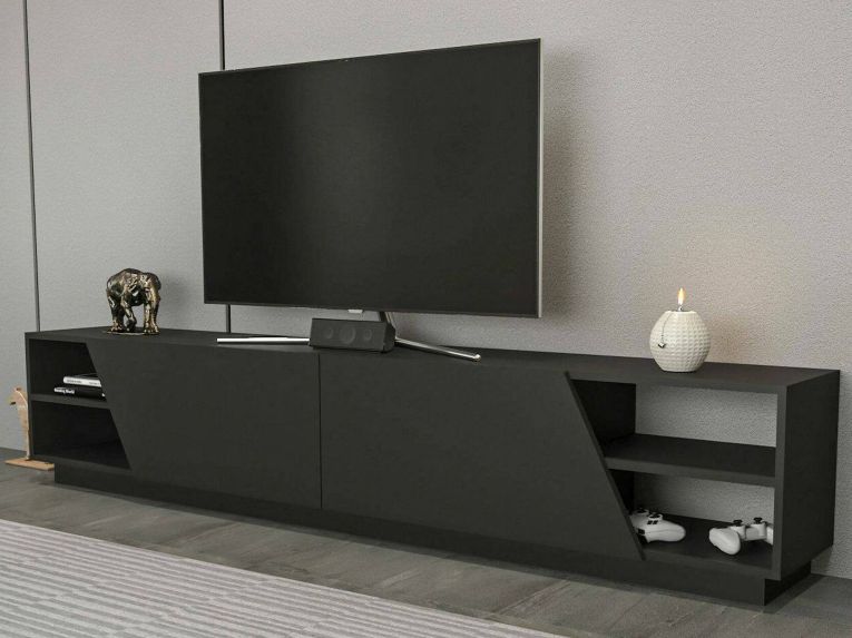 Mobile TV antracite 240x37x47h cm 2 ante - Apat