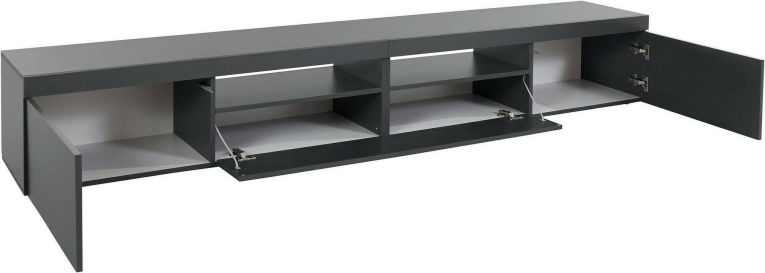 Mobile TV antracite 240x40x35h cm 3 ante - Animali