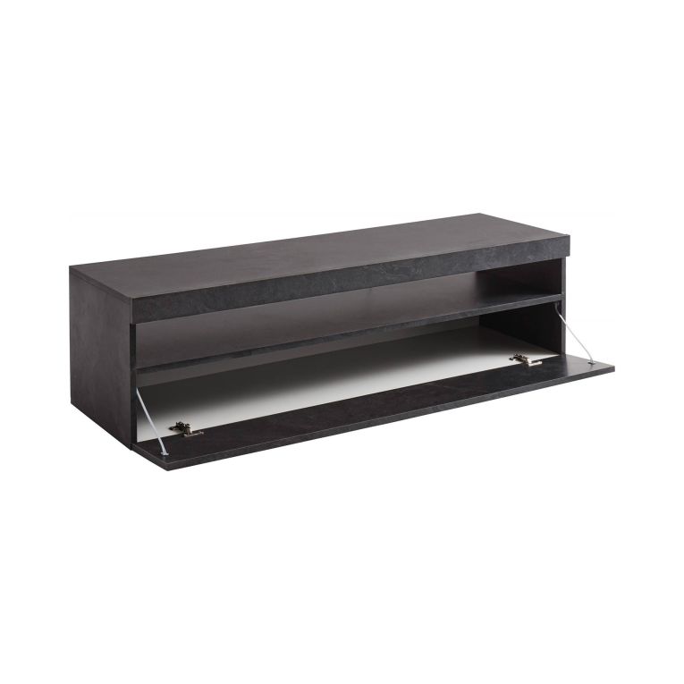 Mobile TV ardesia 130x45x36h cm in legno - Adelicia