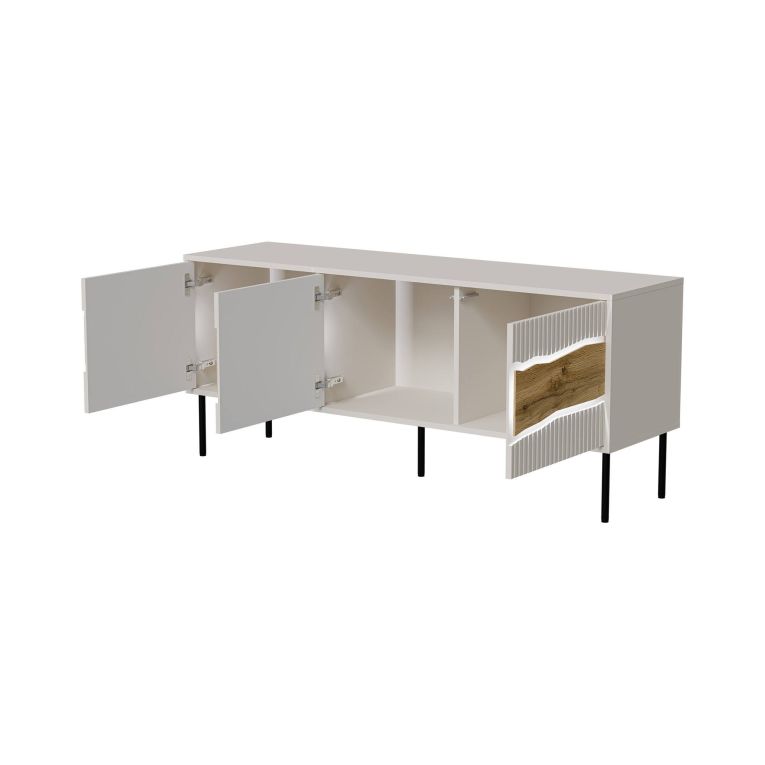 Mobile TV beige 143x40x61h cm 3 ante - Novoli