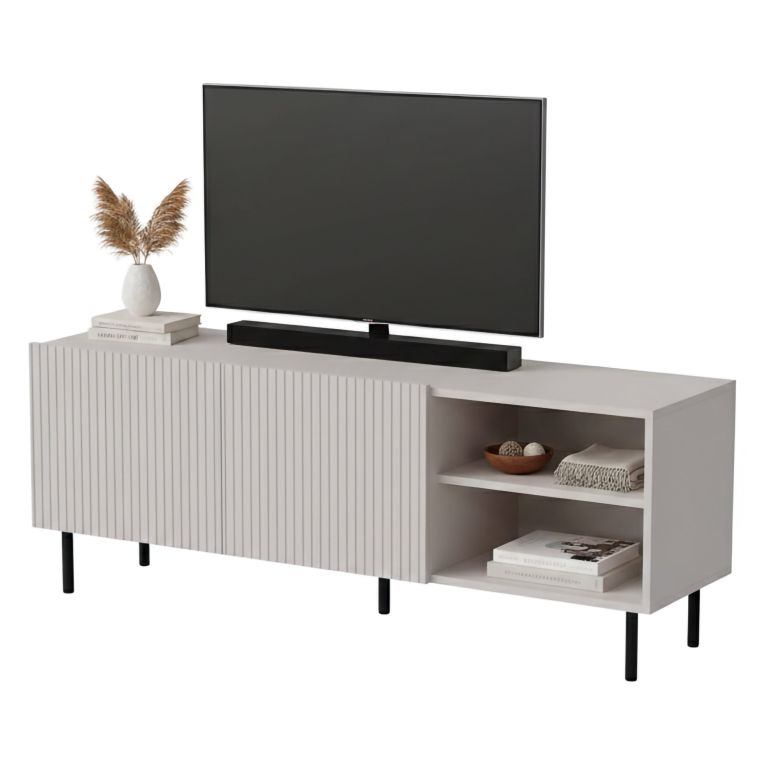 Mobile TV beige 150x42x52h cm 3 ante - Molini