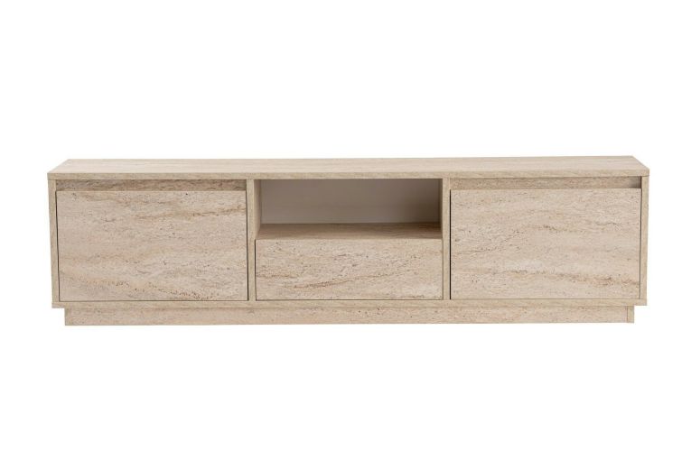 Mobile TV beige 160x29x42h cm 3 ante - Morrigan