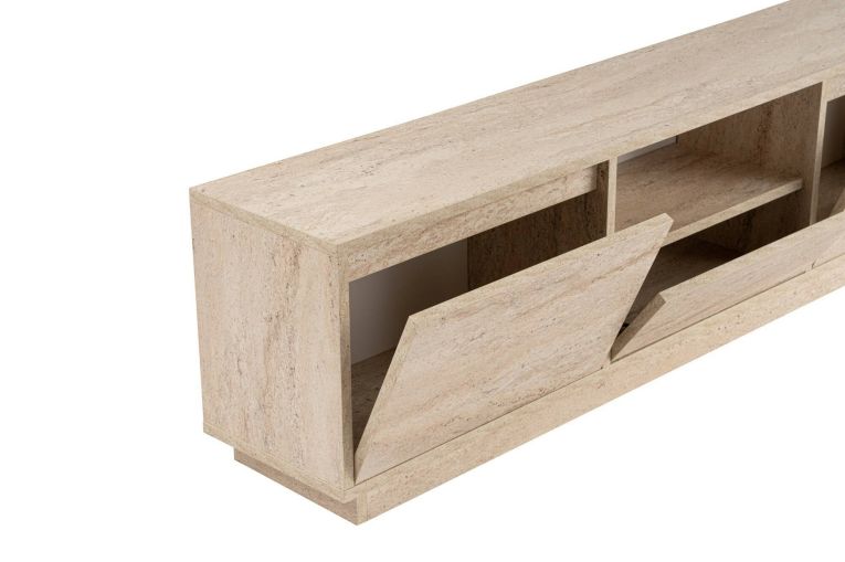 Mobile TV beige 160x29x42h cm 3 ante - Morrigan