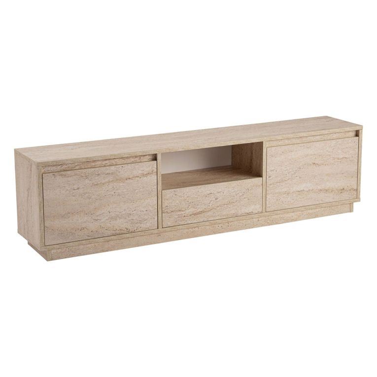 Mobile TV beige 160x29x42h cm 3 ante - Morrigan