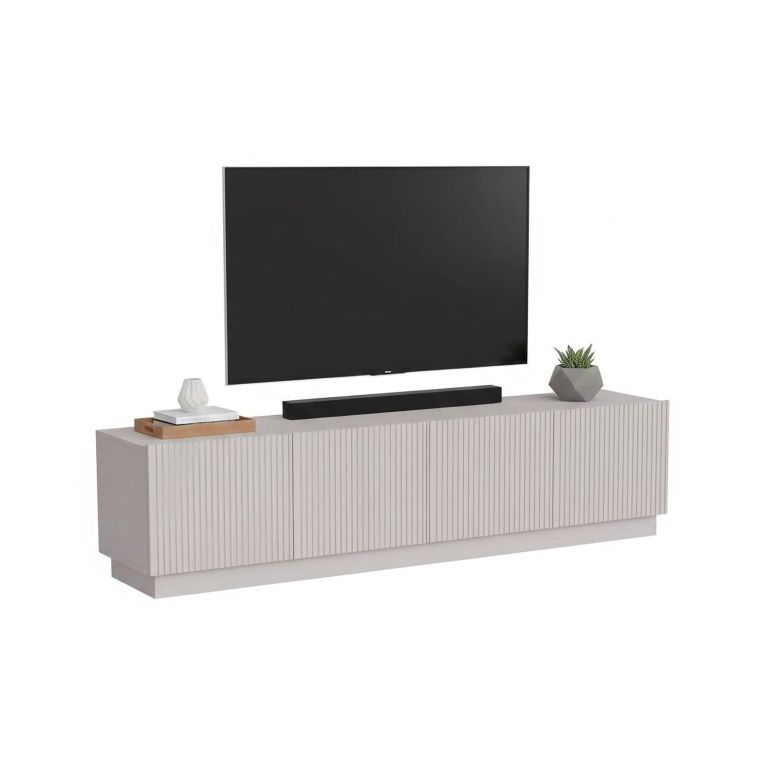 Mobile TV beige 200x40x48h cm 4 ante - Macherio