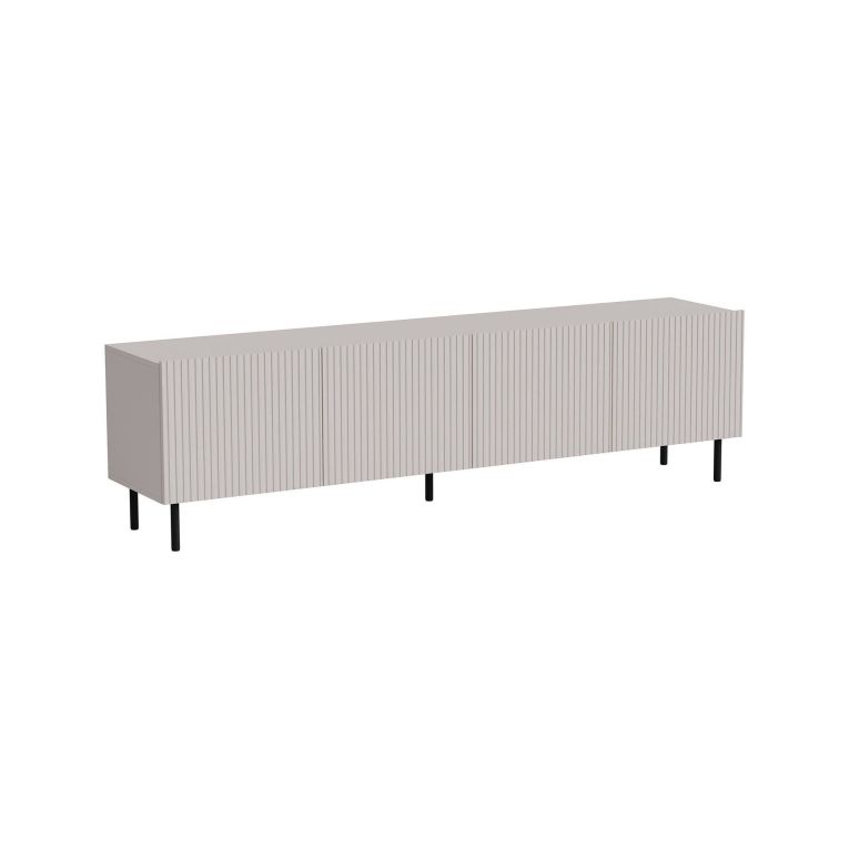 Mobile TV beige 200x42x52h cm 4 ante - Priocca