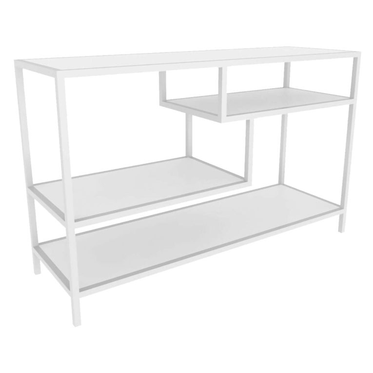 Mobile TV bianco 120x39x75h cm in legno - Ivette