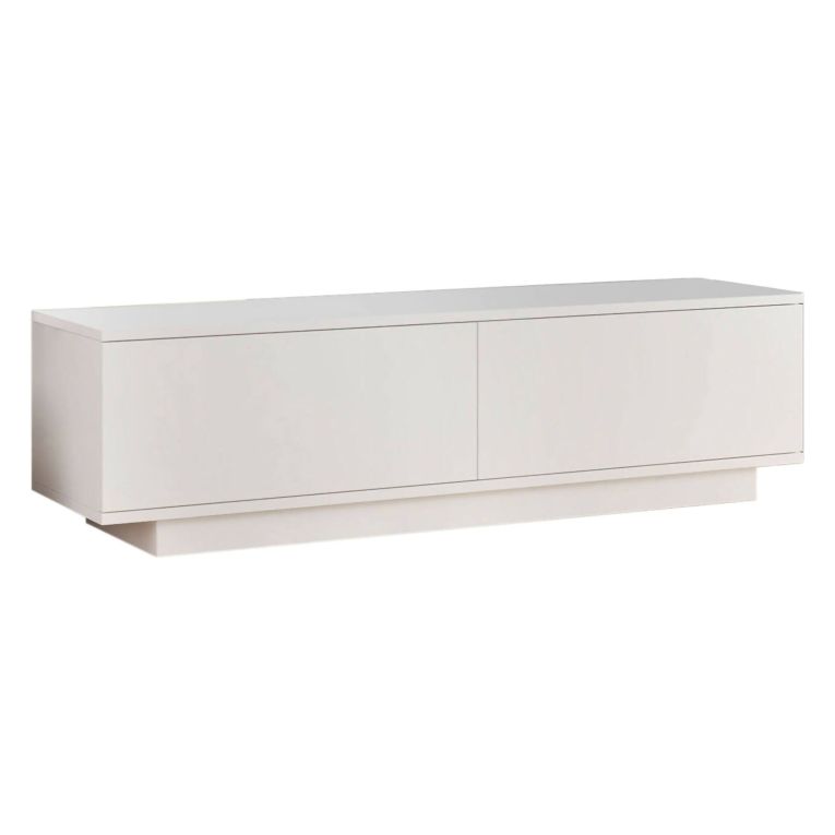 Mobile TV bianco 140x35x38h cm 2 ante - Kenneth