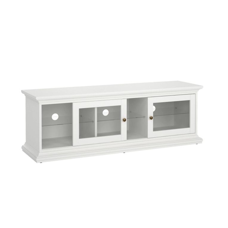 Mobile TV bianco 149x41x50h cm 2 ante - Damrey