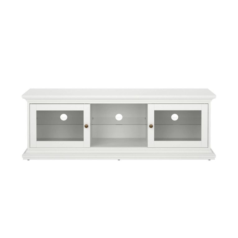 Mobile TV bianco 149x41x50h cm 2 ante - Damrey