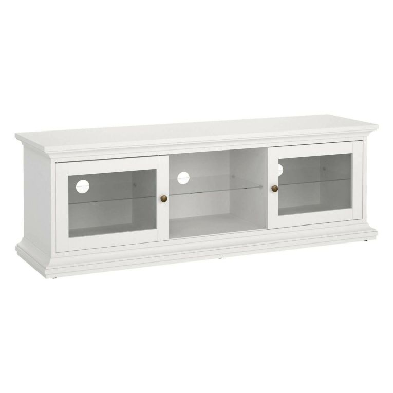 Mobile TV bianco 149x41x50h cm 2 ante - Damrey