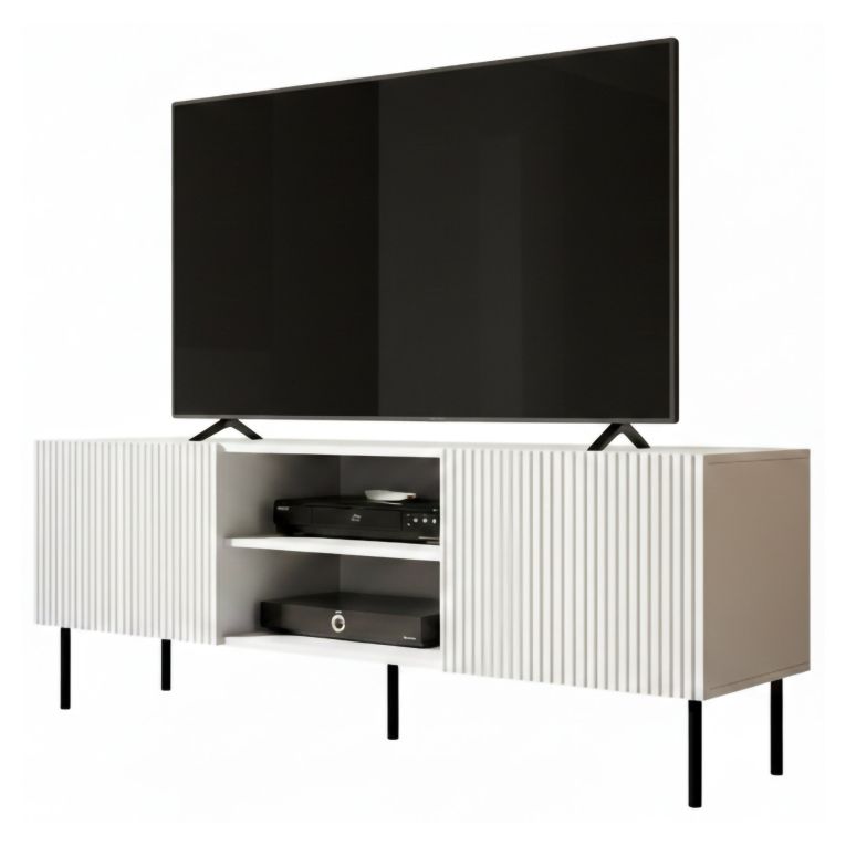 Mobile TV bianco 150x42x52h cm 3 ante - Molini