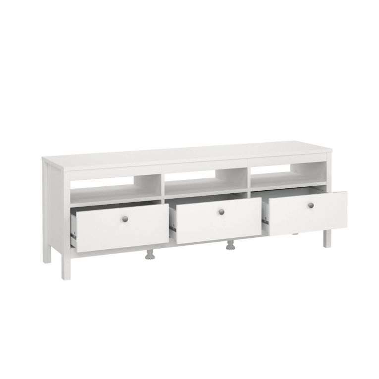 Mobile TV bianco 151x38x54h cm in legno - Astana