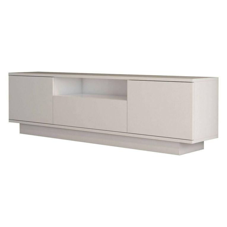 Mobile TV bianco 160x30x45h cm 3 ante - Giuseppa