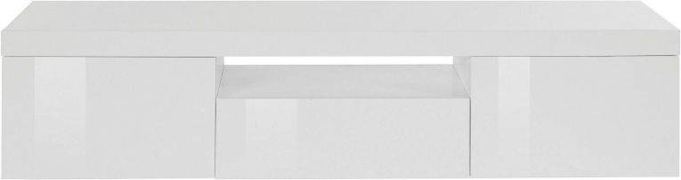 Mobile TV bianco 160x40x35h cm 3 ante - Edoarda