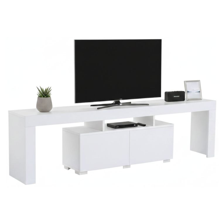 Mobile TV bianco 180x31x50h cm 2 ante - Andarna