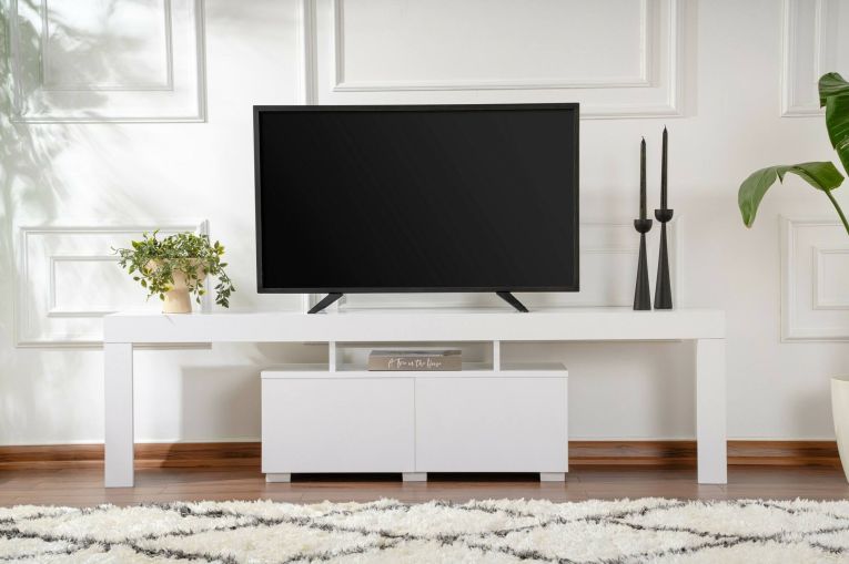 Mobile TV bianco 180x31x50h cm 2 ante - Andarna