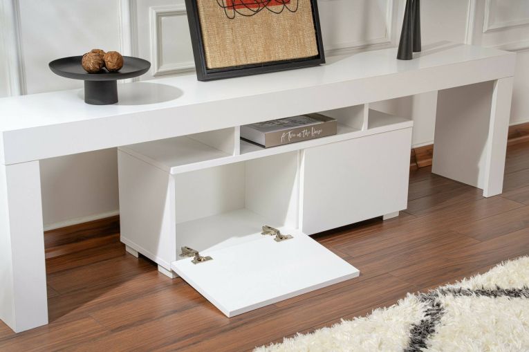 Mobile TV bianco 180x31x50h cm 2 ante - Andarna