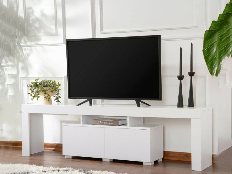 Mobile TV bianco 180x31x50h cm 2 ante - Andarna