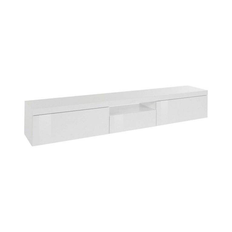 Mobile TV bianco 220x40x35h cm 3 ante - Annett