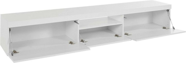 Mobile TV bianco 220x40x35h cm 3 ante - Annett
