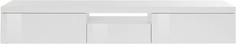 Mobile TV bianco 220x40x35h cm 3 ante - Annett