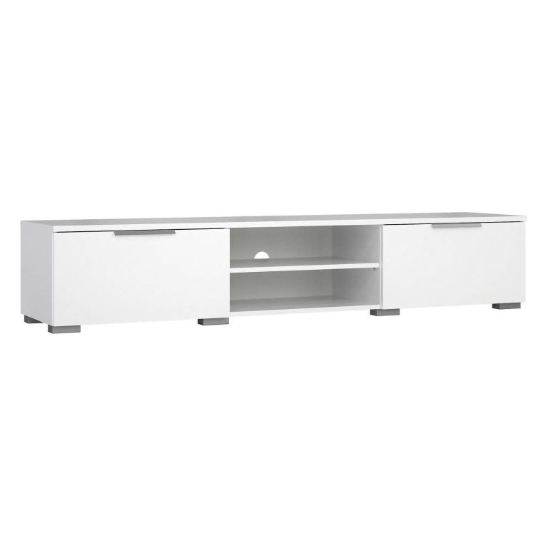 Mobile TV bianco lucido 172x39x33h cm in legno - Ammiro