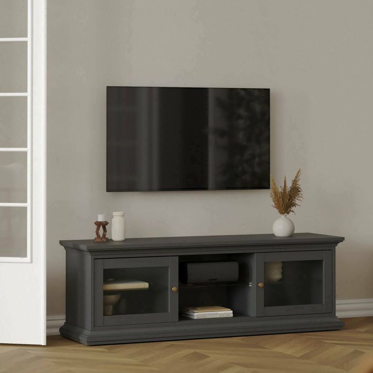 Mobile TV grigio 149x41x50h cm 2 ante - Damrey