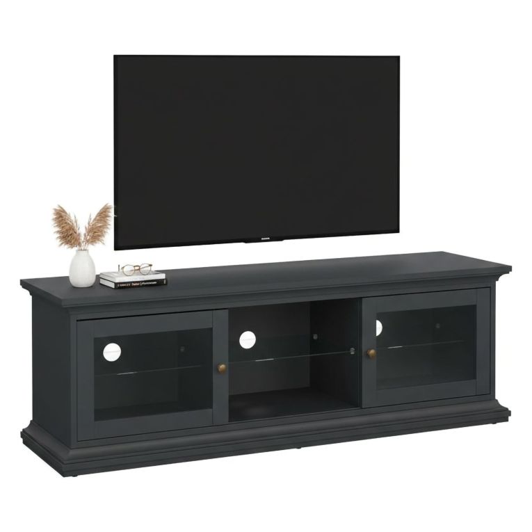 Mobile TV grigio 149x41x50h cm 2 ante - Damrey