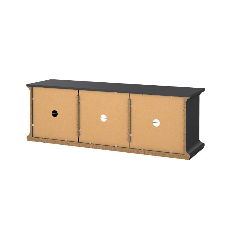 Mobile TV grigio 149x41x50h cm 2 ante - Damrey