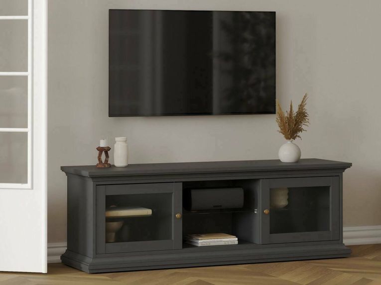 Mobile TV grigio 149x41x50h cm 2 ante - Damrey