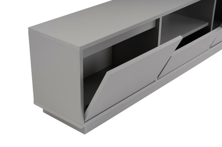 Mobile TV grigio 160x29x42h cm 3 ante - Morrigan