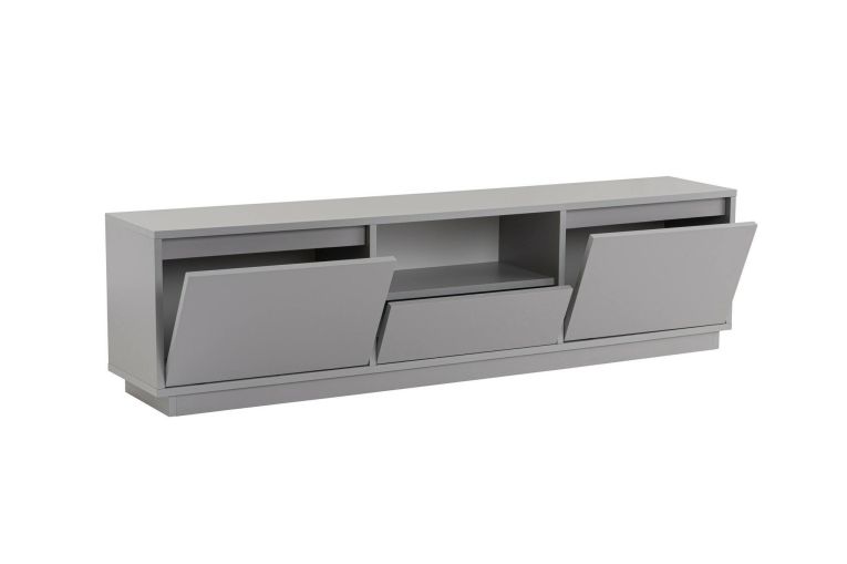 Mobile TV grigio 160x29x42h cm 3 ante - Morrigan