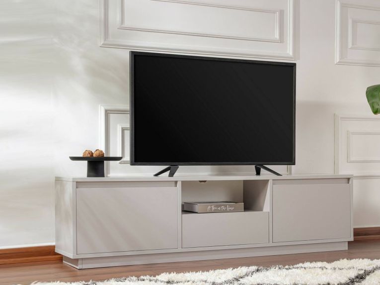Mobile TV grigio 160x29x42h cm 3 ante - Morrigan