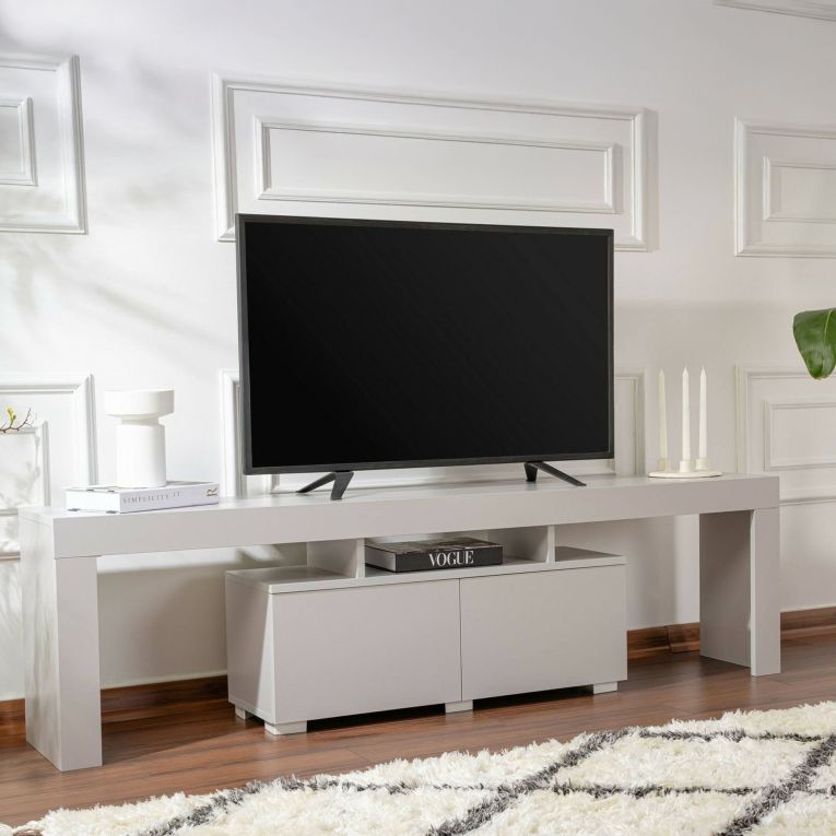 Mobile TV grigio 180x31x50h cm 2 ante - Andarna