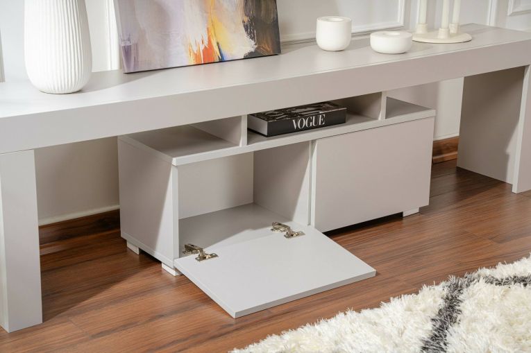 Mobile TV grigio 180x31x50h cm 2 ante - Andarna