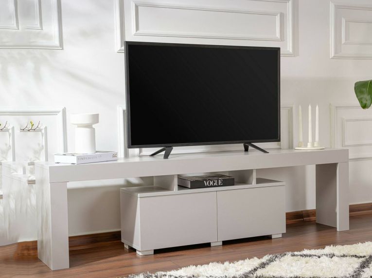Mobile TV grigio 180x31x50h cm 2 ante - Andarna