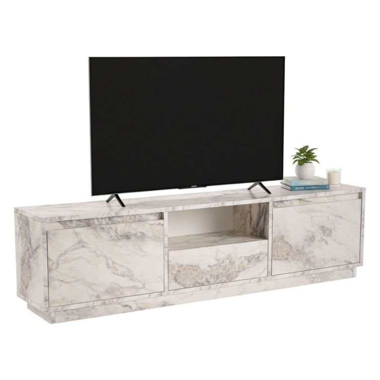 Mobile TV marmo 160x29x42h cm 3 ante - Morrigan