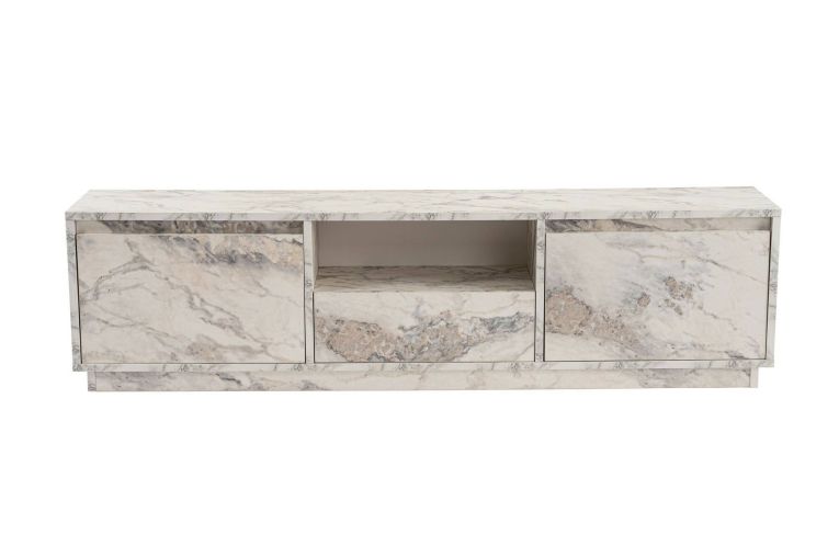 Mobile TV marmo 160x29x42h cm 3 ante - Morrigan