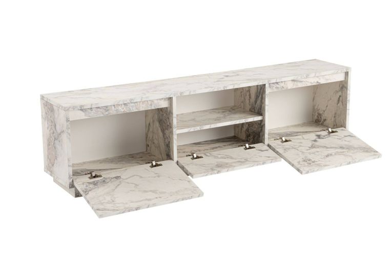 Mobile TV marmo 160x29x42h cm 3 ante - Morrigan