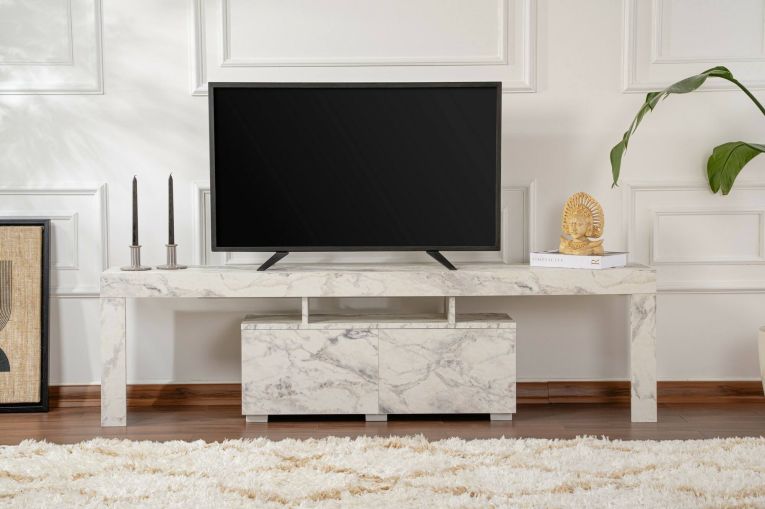 Mobile TV marmo 180x31x50h cm 2 ante - Andarna
