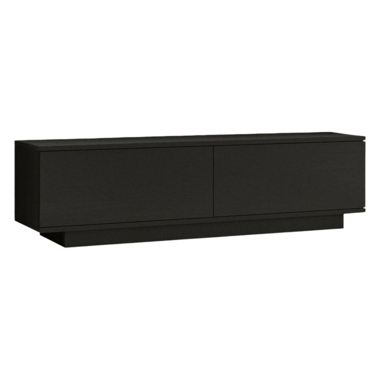 Mobile TV nero 140x35x38h cm 2 ante - Goro